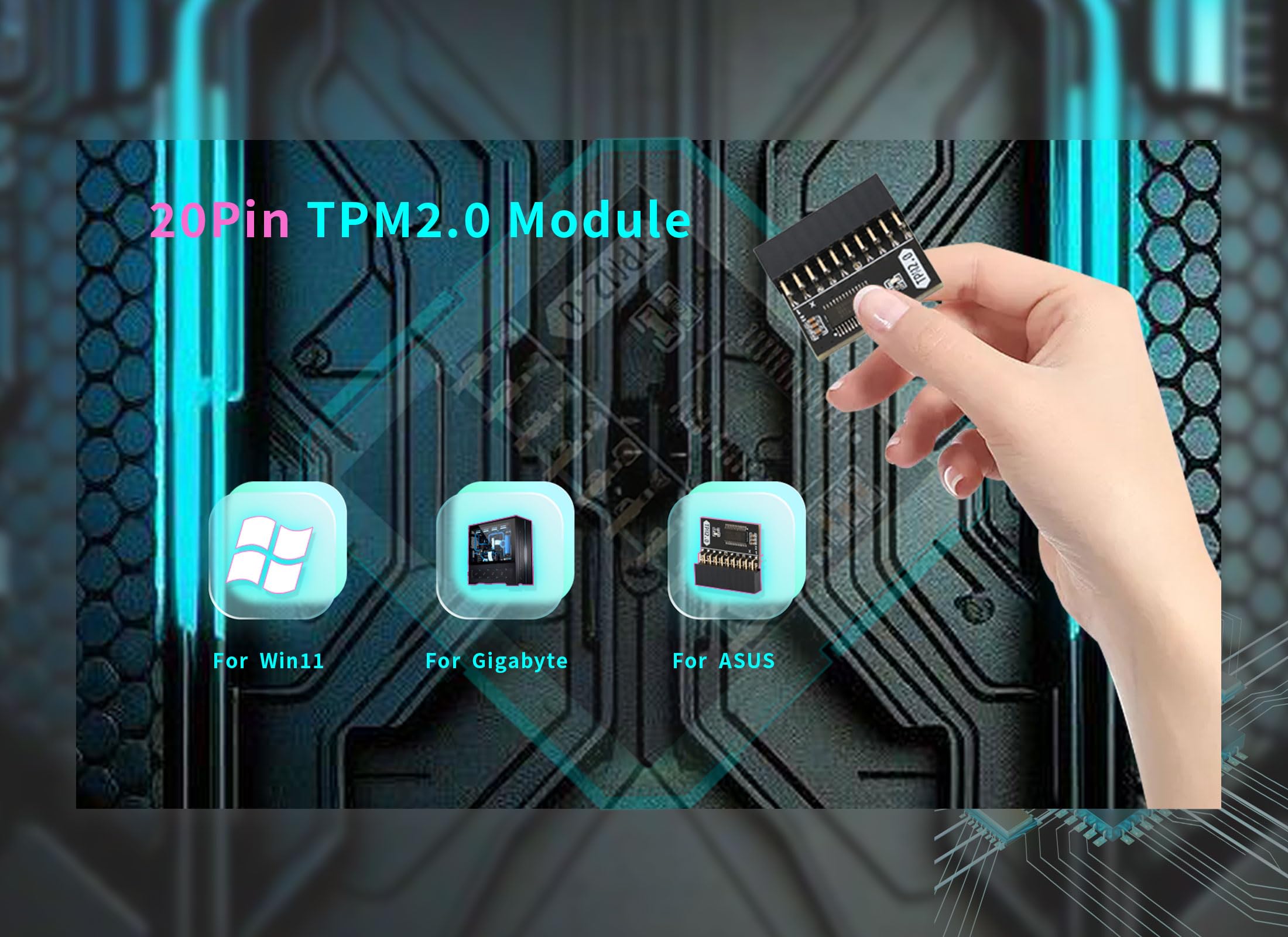 フロンティア win25H2 (tpm2.0増設) offce2024 Amazon.co.jp: 交換用 TPM2.0 暗号化セキュリティ モジュール、20Pin 2